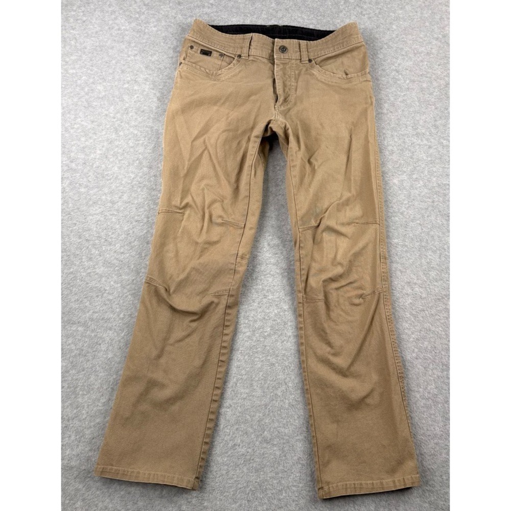Kuhl Kanvus Jean Mens 32x30 Brown Canvas Pants Stretch 5114 Outdoor Workwear